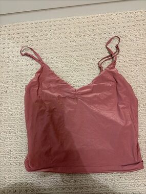 Aerie Women's V-Neck Cami Tank Top - Dusty Rose
